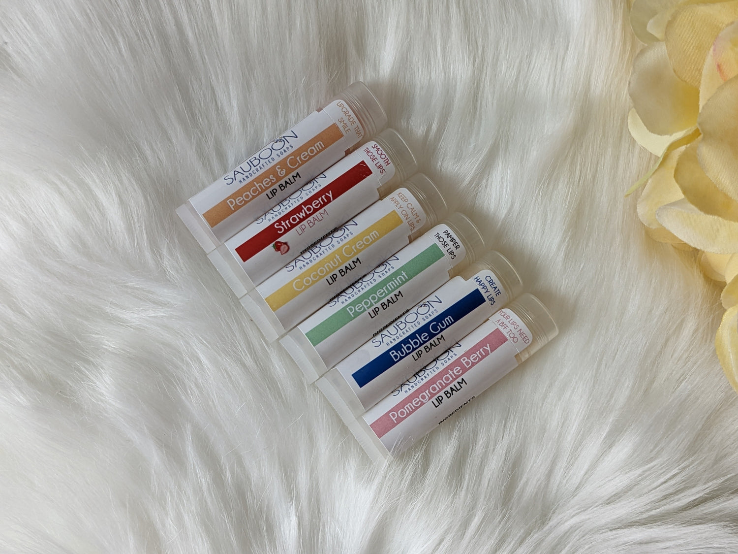 Our lip balms are very moisturizing & soothing on lips. Created using superior ingredients to keep your lips hydrated & protected while being outdoors.  Natural, luxurious, and nourishing.  The perfect little gift or treat for yourself!