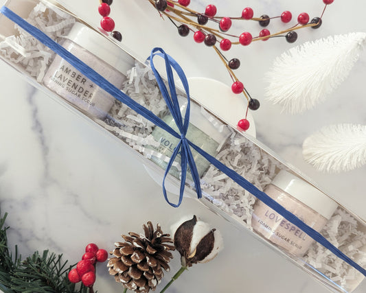 3 mini sugar scrub gift set