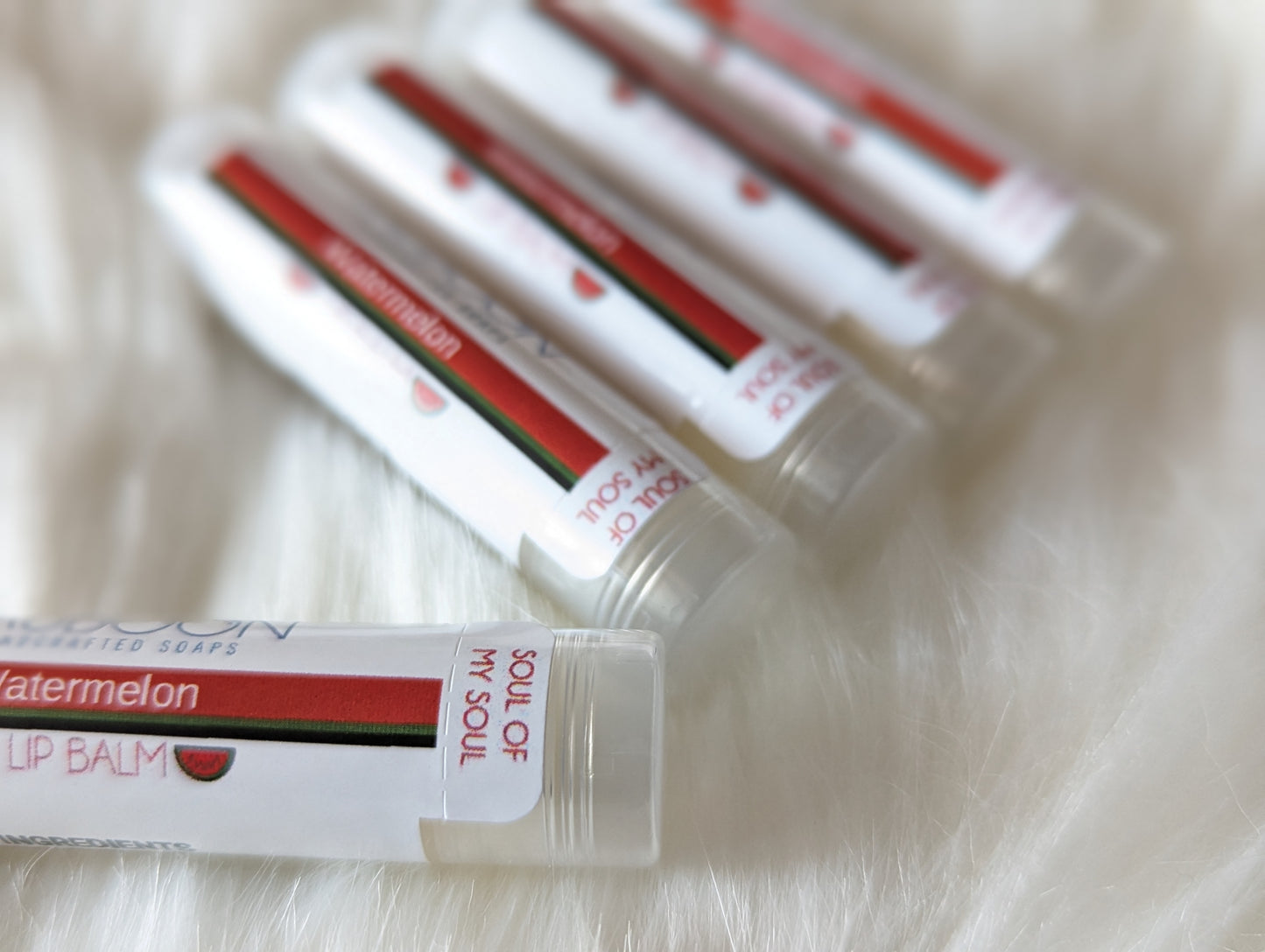 Our handcrafted luxurious lip balms are made locally here in San Diego in small batches. Highest quality ingredients used to give the best moisture, nourishment, and pampered experience. All our lip balms are made with coconut oil, cocoa butter, shea butter and lip safe flavor oils that smell amazing! Great for gifting for birthdays, party favors, celebrations, bridal showers or self care gift to yourself!