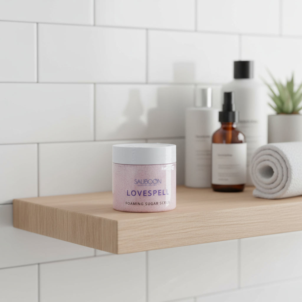 Love Spell Foaming Sugar Scrubs. made locally here in San Diego in small batches.  Highest quality ingredients used to give the best lather, nourishment, exfoliation and cleansing experience.