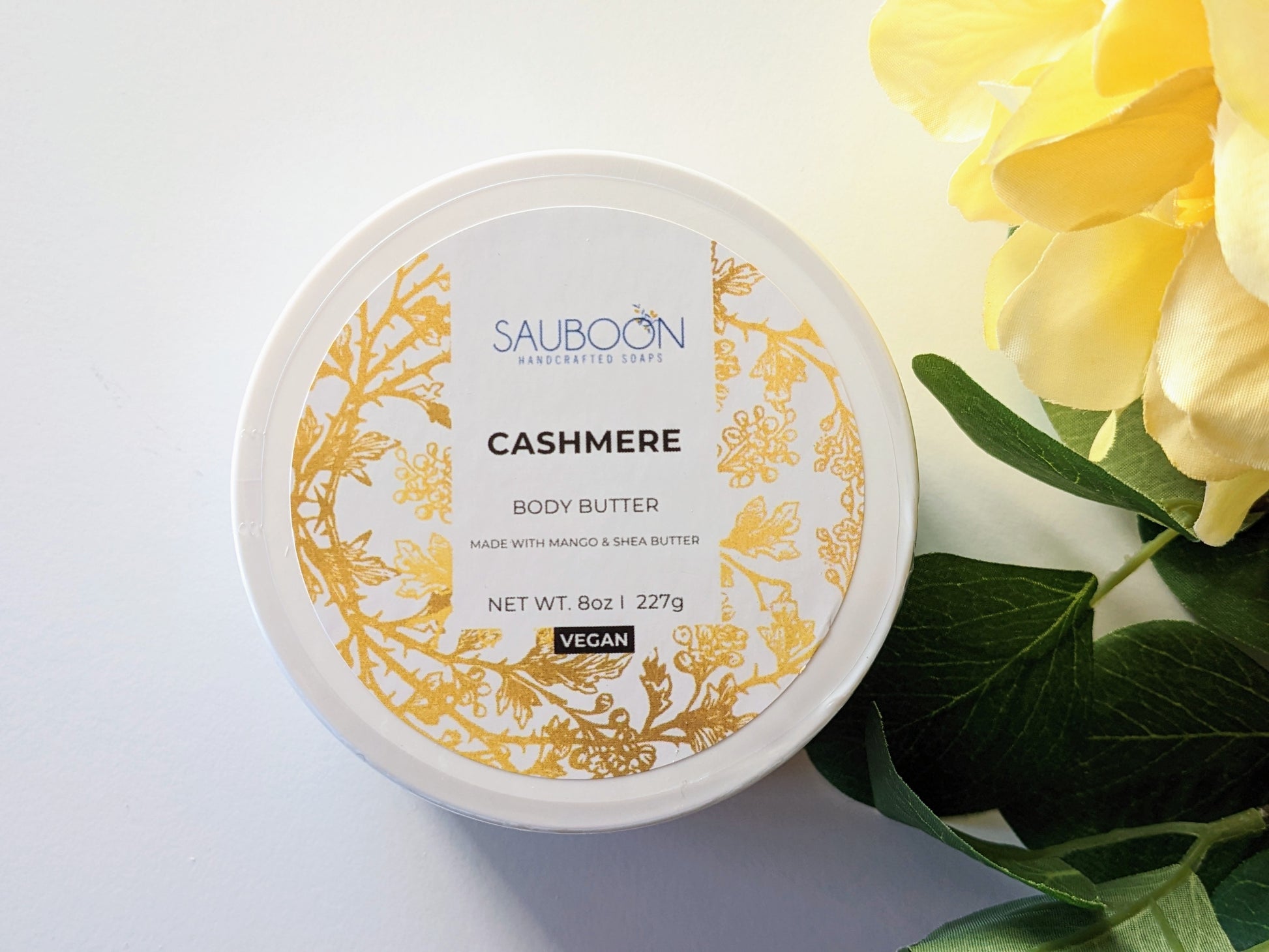 Made with shea butter & mango butter, which has wonderful skin hydrating properties.  Made in small batches in San Diego, California using the finest & luxurious ingredients.  Non-greasy and fast absorbant.