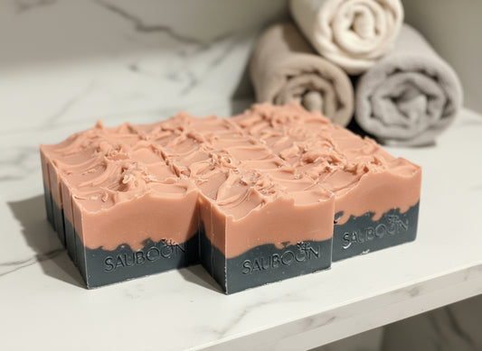 Our handcrafted luxurious soaps are made locally here in San Diego in small batches.  Highest quality ingredients used to give the best lather, nourishment, and cleansing experience.  We use different type of clays in each soap including rhasoul clay, kaolin clay, rose clay, red Moroccan clay, French green clay which add to the beautiful washing experience using our soaps. Great for gifting for birthdays, celebrations, bridal showers or self care gift to yourself!