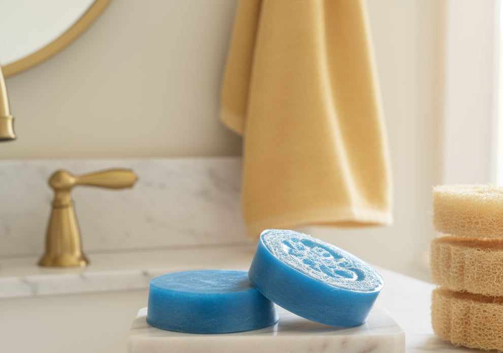Refresh and exfoliate with Sauboon’s Glycerin Loofah Soap — a gentle, natural way to cleanse and smooth your skin daily.