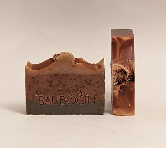 Espresso coffee vegan handcrafted soaps. Made in small batches in San Diego California