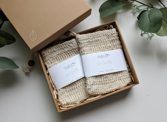 Sisal Soap bag, natural fibers. Makes a fantastic gift along with our luxurious handcrafted soaps, made in small batches here in San Diego.