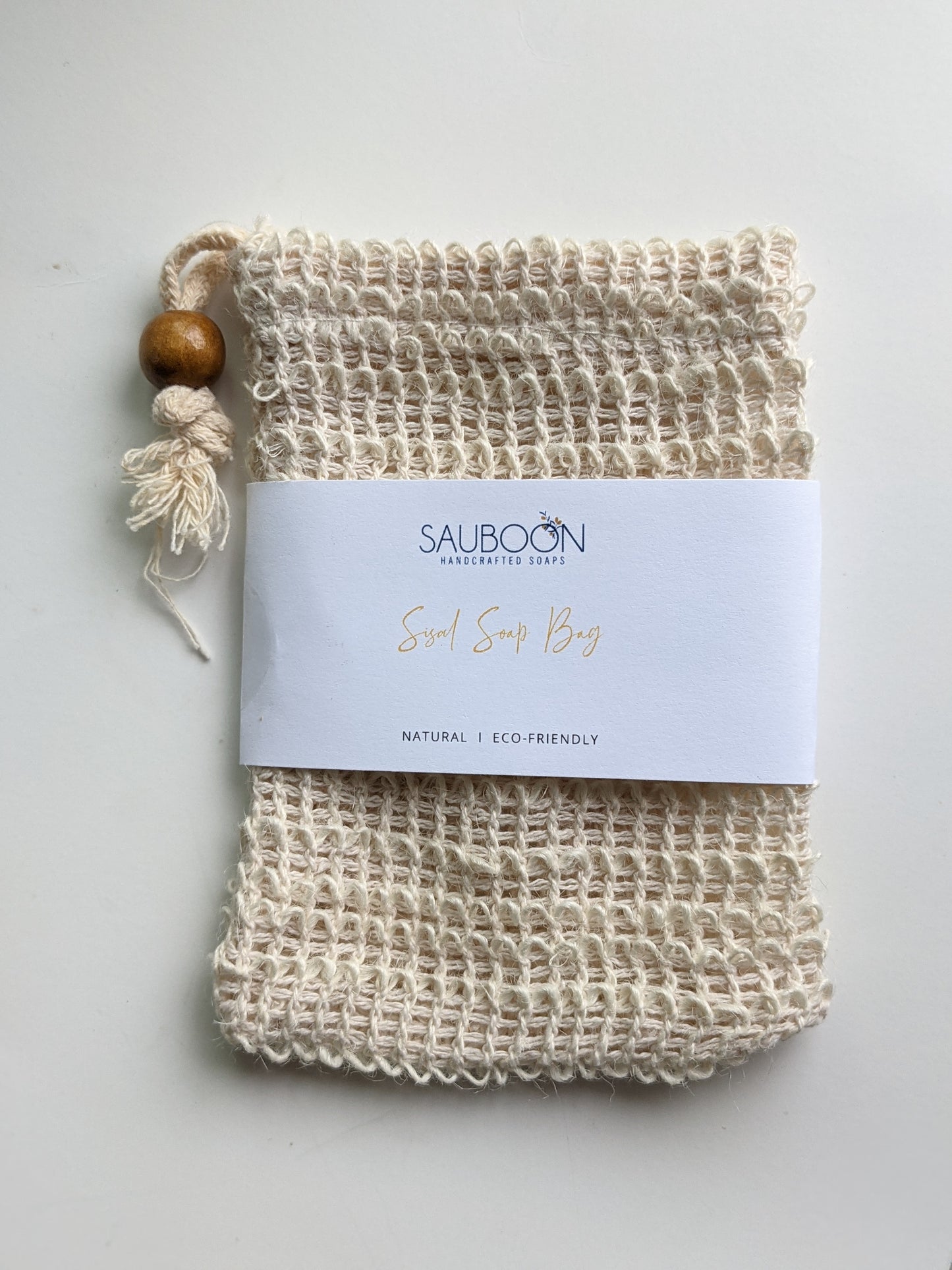 Sisal Soap bag, natural fibers. Makes a fantastic gift along with our luxurious handcrafted soaps, made in small batches here in San Diego.