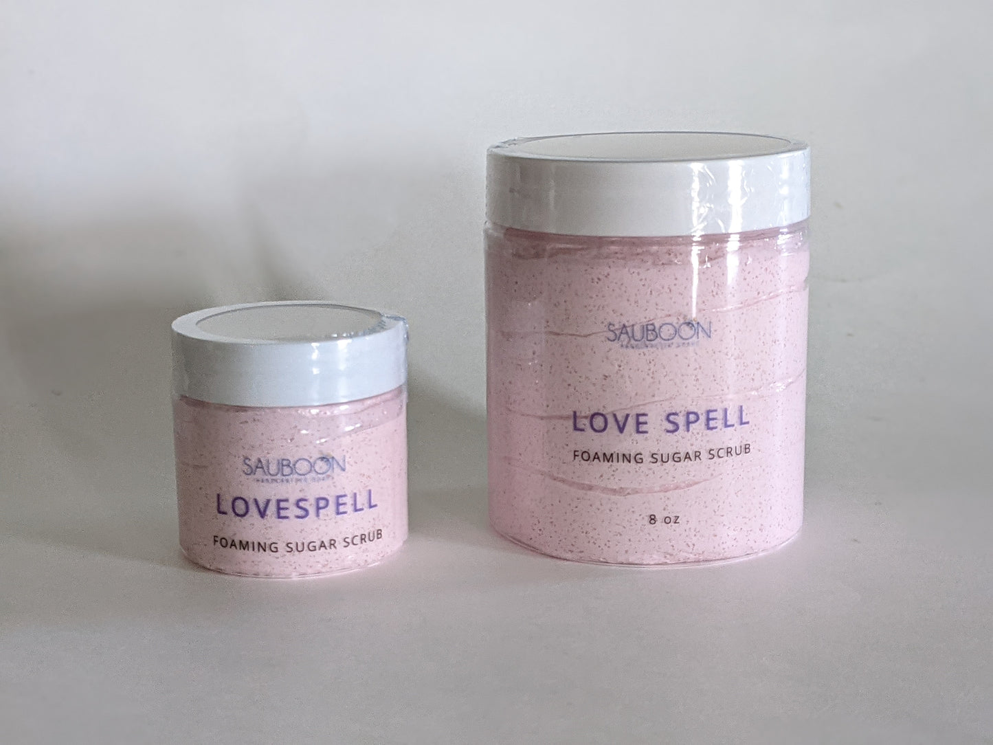 Love Spell Foaming Sugar Scrubs. made locally here in San Diego in small batches.  Highest quality ingredients used to give the best lather, nourishment, exfoliation and cleansing experience.