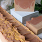 Cashmere vegan handcrafted soaps. Our handcrafted luxurious soaps are made locally here in San Diego in small batches. Highest quality ingredients used to give the best lather, nourishment, and cleansing experience. We use different type of clays in each soap including rhasoul clay, kaolin clay, rose clay, red Moroccan clay, French green clay which add to the beautiful washing experience using our soaps. Great for gifting for birthdays, celebrations, bridal showers or self care gift to yourself!